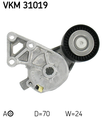 Натяжитель ремня, клиновой зубча - VKM 31019 SKF